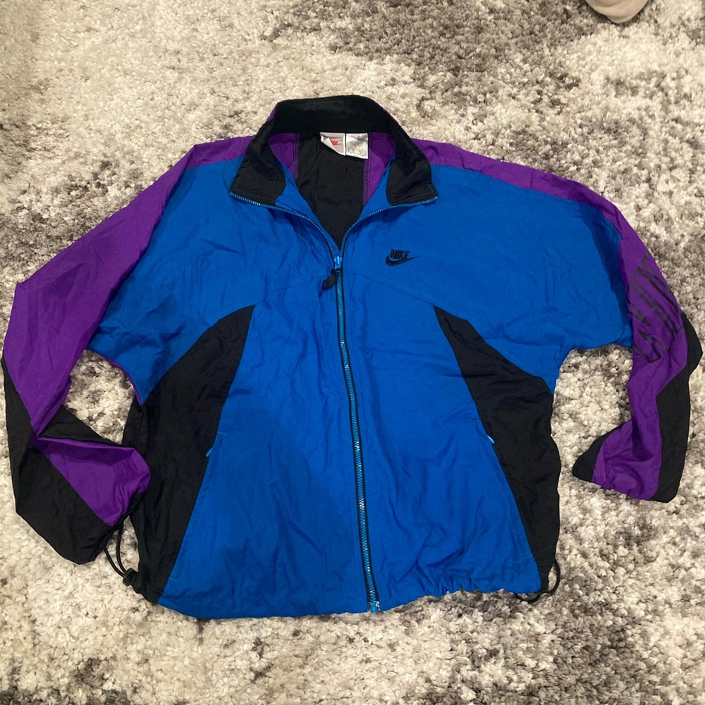 Nike vintage retro colorblock windbreaker